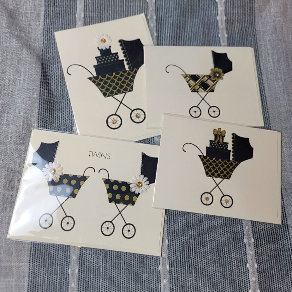 NEW: S.E. HAGARMAN Bundle Of 3 Baby Shower Cards